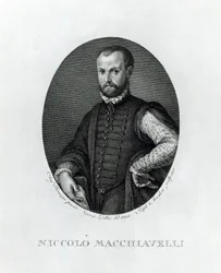 Ritratto di Niccolò Machiavelli (1469-1527), inciso da Rafaello Morgan (1758-1833) nel 1795